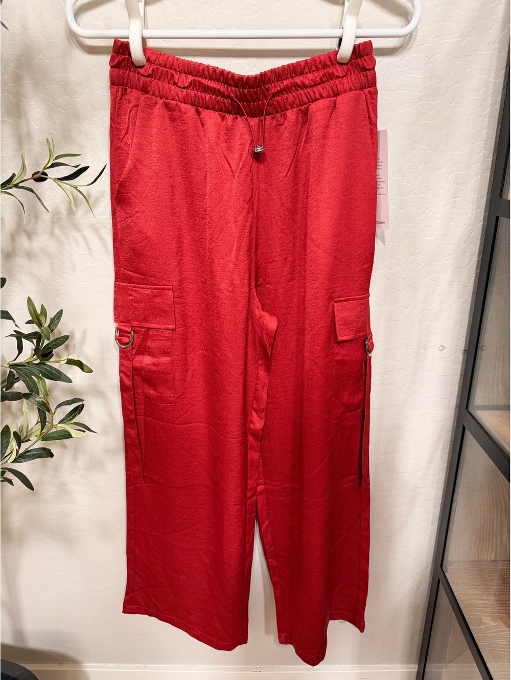 Love Poem Satin Red Pants